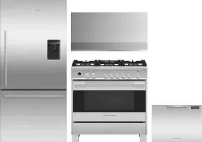 4 Piece Package Includes Refrigerator, Range, Hood And Dishwasher